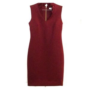 Calvin Klein burgundy wine stretchy dress